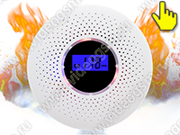 Комбинированный автономный датчик-сигнализатор угарного газа CO и дыма - Страж VIP-910Q10